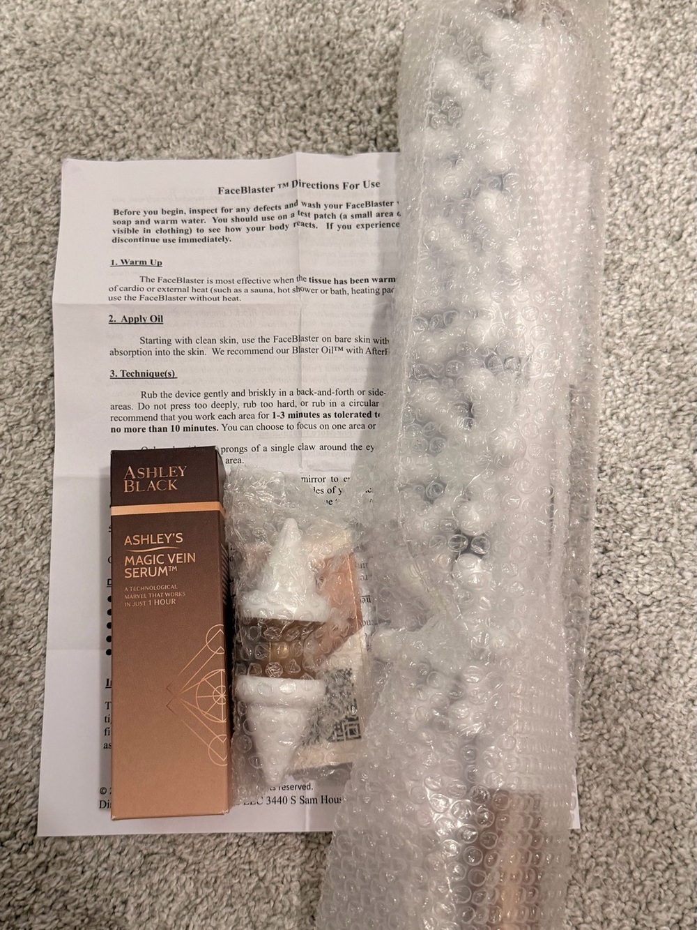 Ashley Black Fascia Blaster Set with Serum